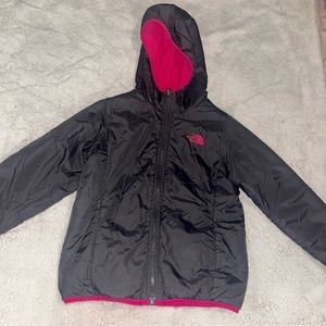 Kids Reversible North face Coat Size L